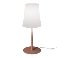 Lampe*Foscarini Lampe à poser, Birdie Easy Grande, , Ø25cm, H62cm - blanc et rouge brique