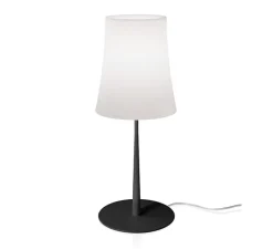 Lampe*Foscarini Lampe à poser, Birdie Easy Grande, , Ø25cm, H62cm - blanc et noir