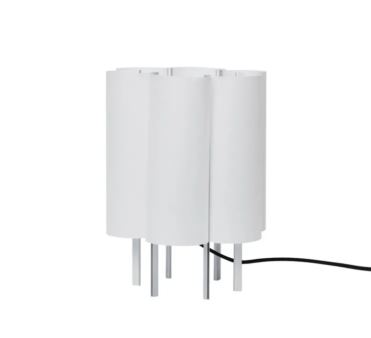 Lampe à poser, Boe, argent, abat-jour en papier washi, Ø20cm, H28cm-Ferm Living