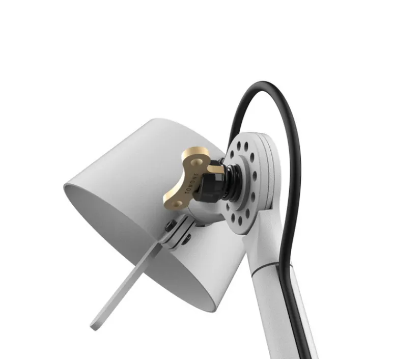 Lampe*Tonone Lampe à poser, Bolt10, , LED, dim, 2700K, 640 lm, L10cm, H59,6cm - blanc brume