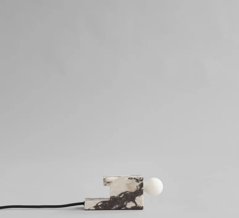 Lampe*101 Copenhagen Lampe à poser, Brick Low, , L14cm, H7,5cm - Marbre blanc
