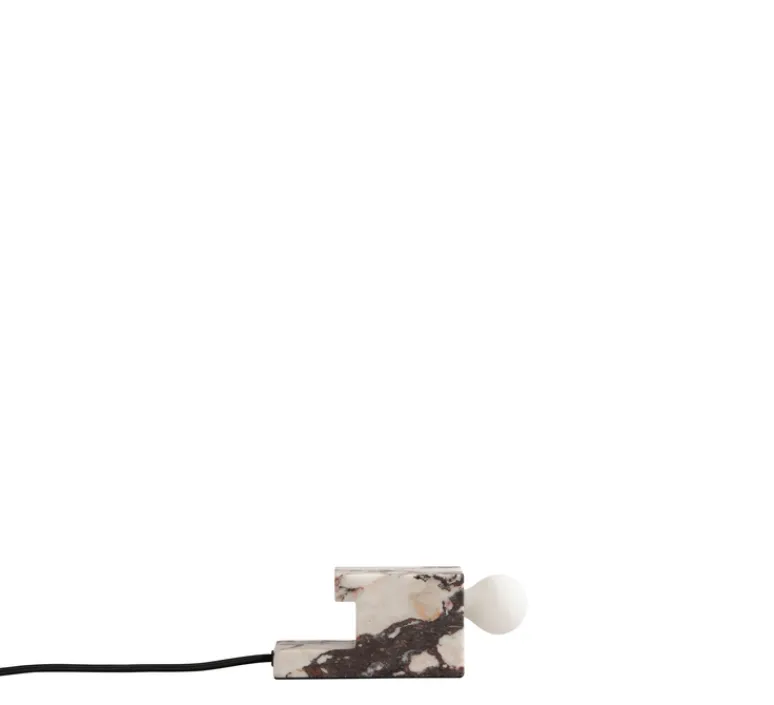 Lampe*101 Copenhagen Lampe à poser, Brick Low, , L14cm, H7,5cm - Marbre blanc