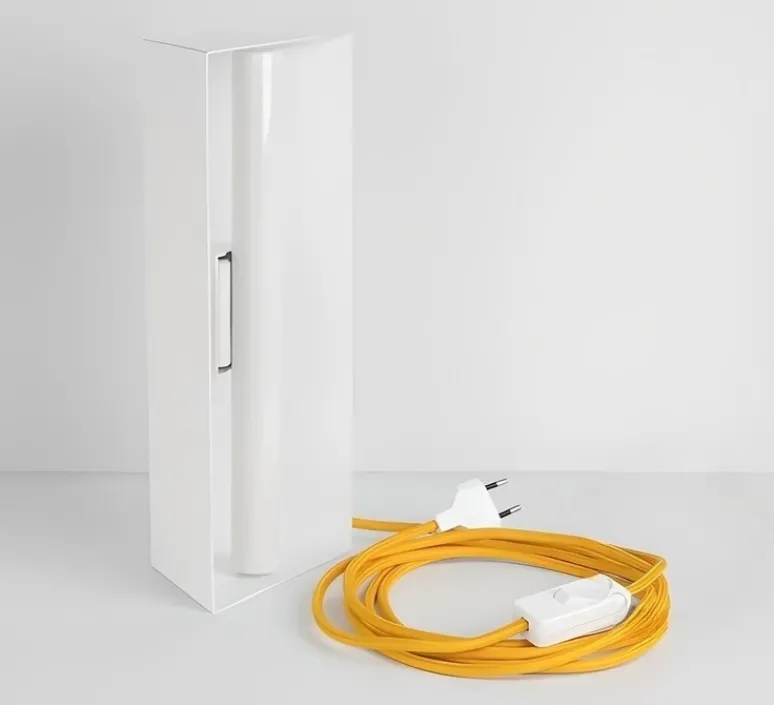 Lampe*Zangra Lampe à poser, Brooke, , L14cm, H31cm - blanc