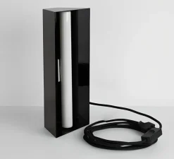 Lampe à poser, Brooke, noir, L14cm, H31cm - Zangra