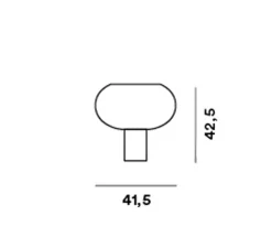 Lampe*Foscarini Lampe à poser, Buds 2, , Ø41,5cm, H42cm - gris