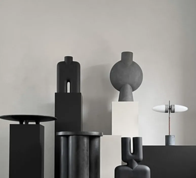 Lampe*101 Copenhagen Lampe à poser, Bull, , L38cm, H50cm - gris, blanc