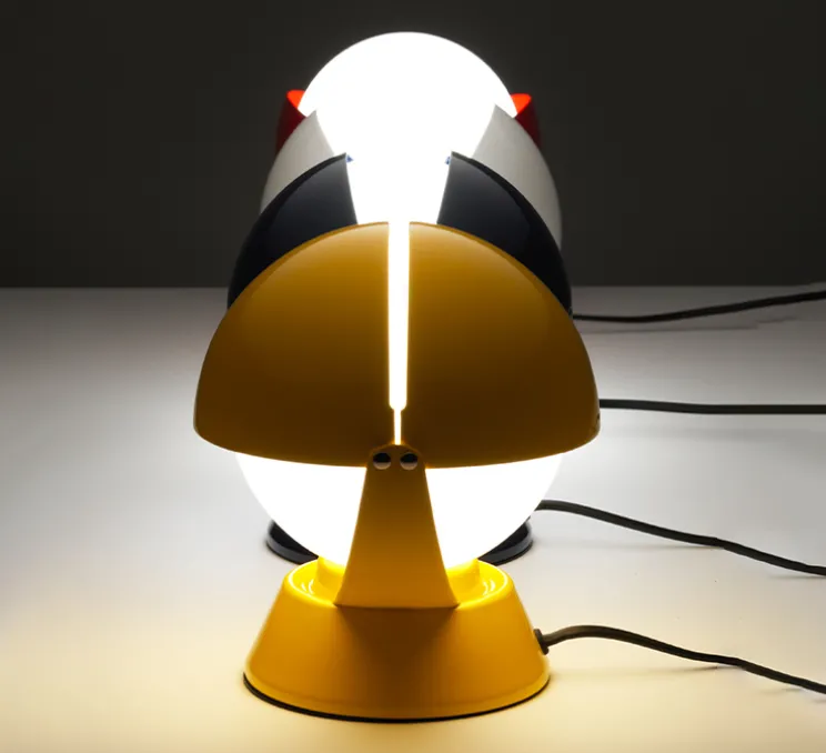 Lampe à poser, Buonanotte, jaune, Ø17,6cm, H19,3cm - Stilnovo