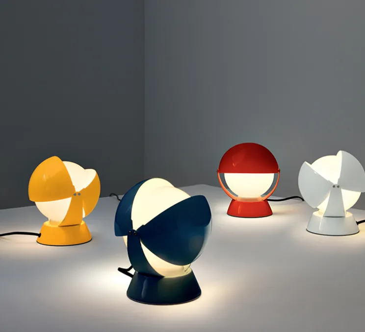 Lampe à poser, Buonanotte, jaune, Ø17,6cm, H19,3cm - Stilnovo