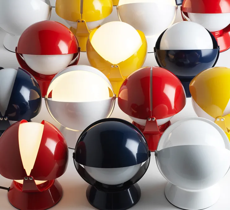 Lampe à poser, Buonanotte, rouge, Ø17,6cm, H19,3cm - Stilnovo