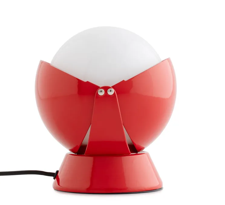 Lampe à poser, Buonanotte, rouge, Ø17,6cm, H19,3cm - Stilnovo