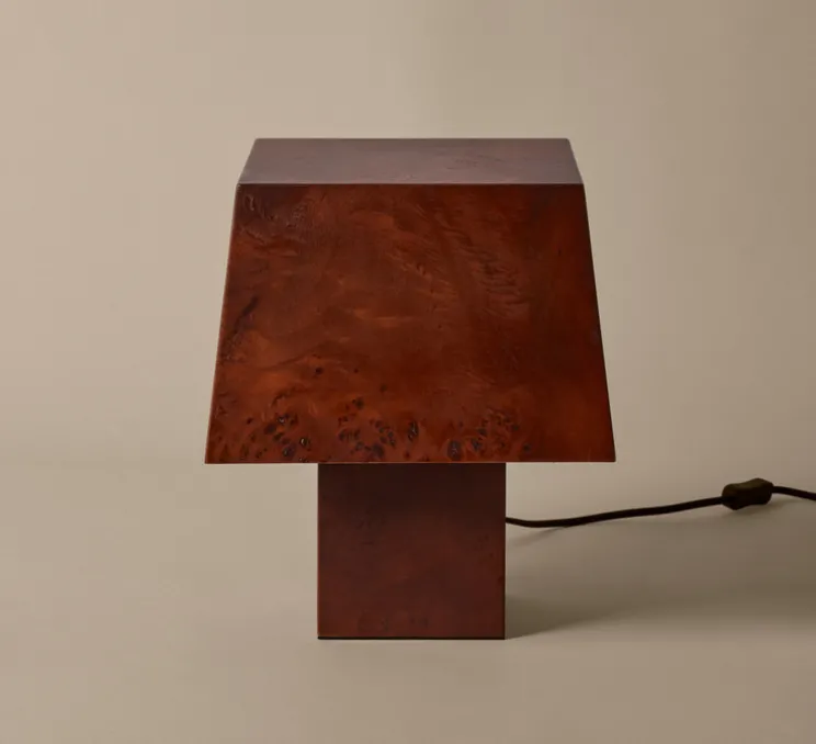 Lampe à poser, Burl, Marron foncé, Ø27,3cm, H33cm-Ferm Living