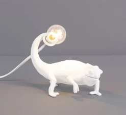 Enfants|Lampe*Seletti Lampe à poser caméléon, Chameleon Lamp Still, , L17cm, H14cm - blanc