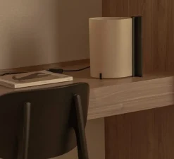 Lampe*Faro Lampe à poser, Cata, frȇne noir, LED, 2200K, 80 lm, L13,5cm, H25cm - frȇne noir