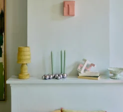 Lampe*HKLIVING Lampe à poser, Ceramic, , Ø15cm, H34cm- ochre