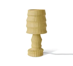 Lampe*HKLIVING Lampe à poser, Ceramic, , Ø15cm, H34cm- ochre