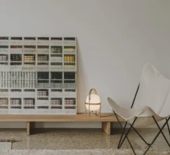 Lampe à poser, Cestita, bois, Ø22cm, H36cm - Santa & Cole