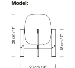 Lampe à poser, Cestita Metallica, acier poli, Ø23cm, H28cm - Santa & Cole