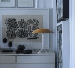 Lampe*Foscarini Lampe à poser, Chapeaux M, , LED, dim, 2700K, 900 lm, Ø44cm, H47cm - ocre