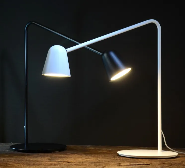 Lampe à poser, Chaplin, blanc, L60cm - Formagenda