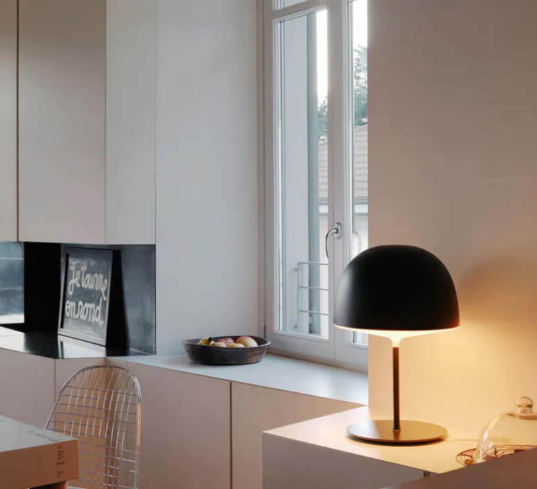 Lampe*Fontana Arte Lampe à poser, Cheshire, , H53cm - FontanaArte noir