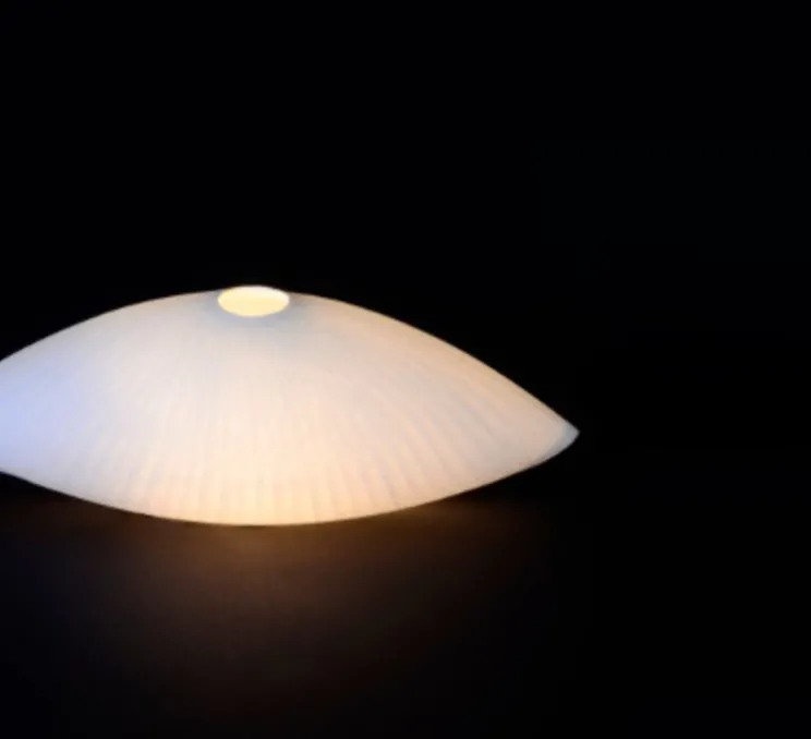 Lampe à poser, CHRYSALIDE, blanc, H10cm - Celine-Wright