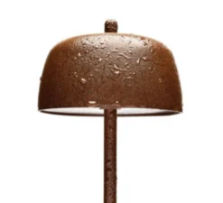 Lampe à poser, Circe, corten, IP65, LED, dim, 2200-3000K, 214 - 224 lm, Ø11cm, H30cm - Zafferano