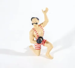 Enfants|Lampe*Seletti Lampe à poser, Circus Bruno, , blanc, Ø25cm, H18,7cm - rouge