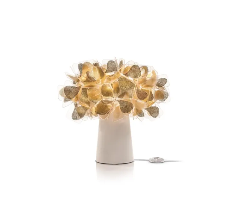 Lampe*Slamp Lampe à poser, Clizia Mama Non Mama, , Ø27cm, H25cm - blanc, or