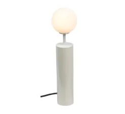 Lampe*CVL Lampe à poser, Co large, , Ø8cm, H53,5cm - blanc brillant