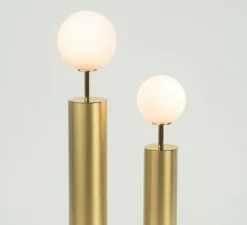 Lampe à poser, Co large, laiton, Ø8cm, H53,5cm - CVL