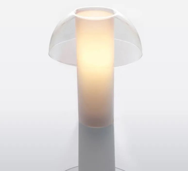 Lampe*Pedrali Lampe à poser, Colette 50, , Ø42cm, H49,5cm - transparent