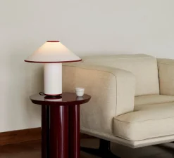 Lampe à poser, Colette ATD6, blanc et merlot, Ø32cm, H30cm - Andtradition