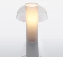 Lampe*Pedrali Lampe à poser, Colette, , Ø25cm, H29,5cm - transparent