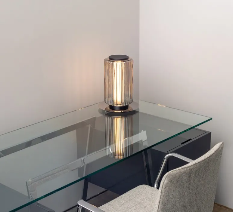 Lampe*A-N-D Lampe à poser, Column 175, , LED, dim, 1800-3000K, 711 lm, Ø17,5cm, H31cm - carbone