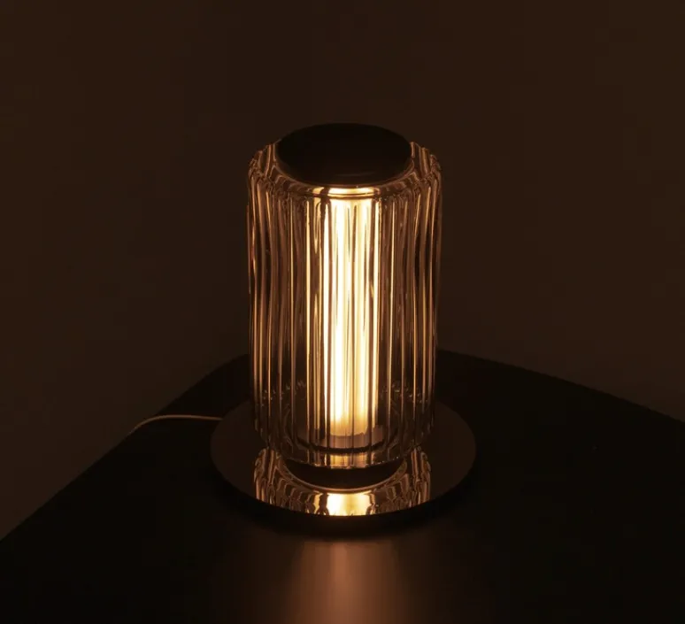 Lampe*A-N-D Lampe à poser, Column 175, , LED, dim, 1800-3000K, 711 lm, Ø17,5cm, H31cm - carbone