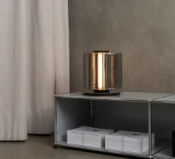 Lampe à poser, Column 300, carbone, LED, dim, 1800-3000K, 711 lm, Ø27,5cm, H31cm - A-N-D