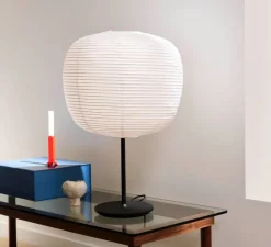 Lampe*HAY Lampe à poser, Common Lamp base peach, blanc & noir, Ø44cm, H67cm - blanc & noir