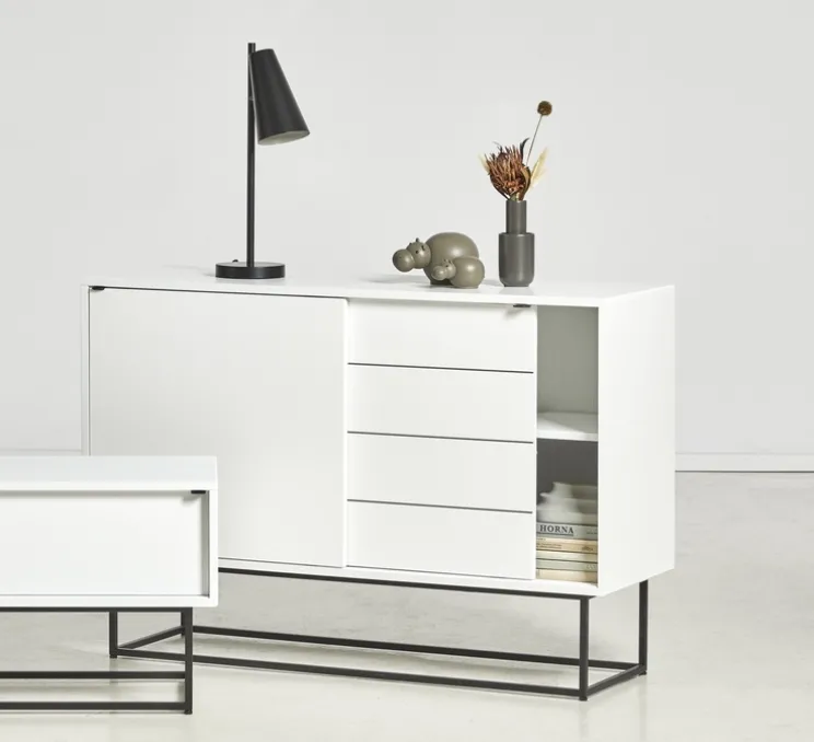 Lampe à poser, Cono, noir, Ø15,5cm, H50cm - WOUD