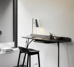 Lampe à poser, Cono, silver, Ø15,5cm, H50cm - WOUD