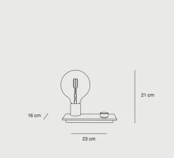Lampe à poser, Control, gris, H21cm, L23cm - Muuto