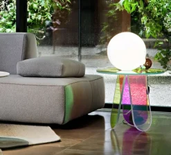 Lampe*Flos Lampe à poser, Copycat, , LED, dim, 2700K, 900 lm, Ø30cm, H29,8cm - blanc, or