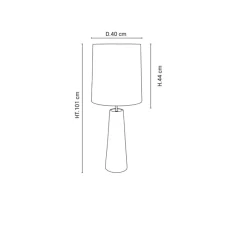 Lampe*Market Set Lampe à poser, Cosiness, , Ø40cm, H101cm - blanc