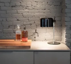 Lampe à poser, Coupé, noir, H40cm - Oluce