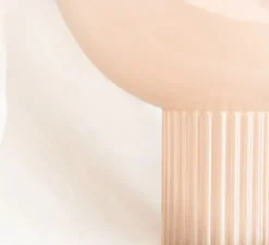 Lampe à poser, Coupo, Poudrée brillant, Ø29cm, H25cm - Oustao