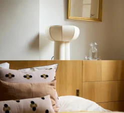 Lampe*Margaux Keller Collections Lampe à poser, Couqueto, , Ø45cm, H44,5cm - blanc moucheté