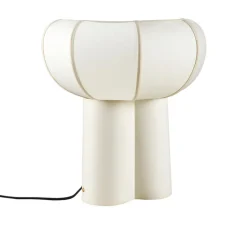 Lampe*Margaux Keller Collections Lampe à poser, Couqueto, , Ø45cm, H44,5cm - blanc moucheté