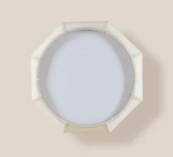 Lampe*Margaux Keller Collections Lampe à poser, Couqueto, , Ø45cm, H44,5cm - blanc moucheté