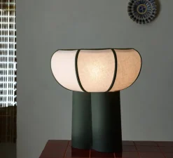 Lampe*Margaux Keller Collections Lampe à poser, Couqueto, , Ø45cm, H44,5cm - vert romarin