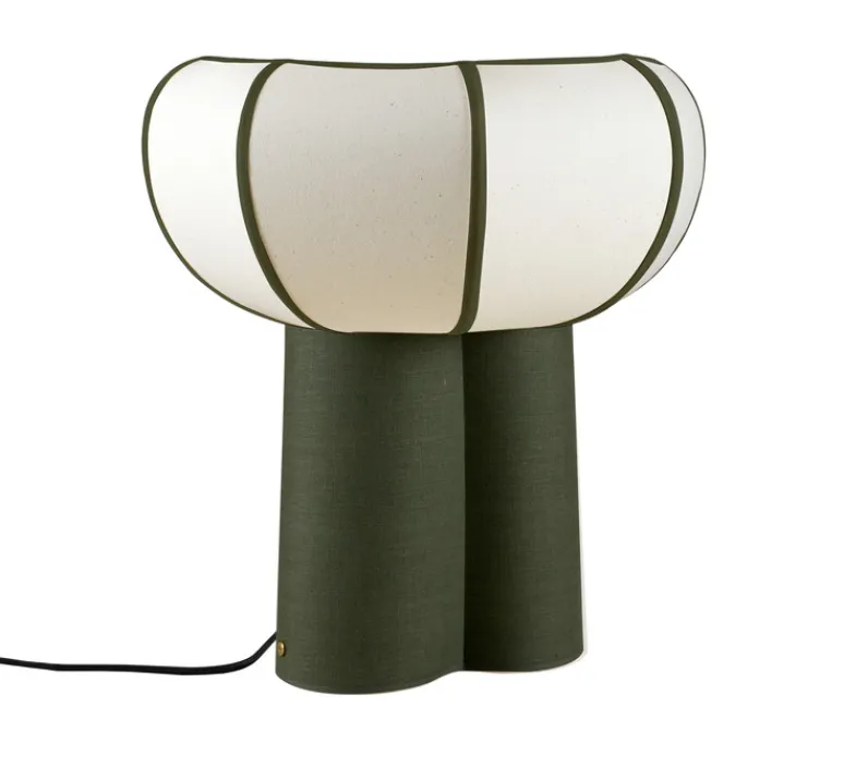 Lampe*Margaux Keller Collections Lampe à poser, Couqueto, , Ø45cm, H44,5cm - vert romarin