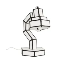 Lampe à poser, Cut 'N Paste Lampe à poser, noir et blanc, L30cm, H58cm - Seletti